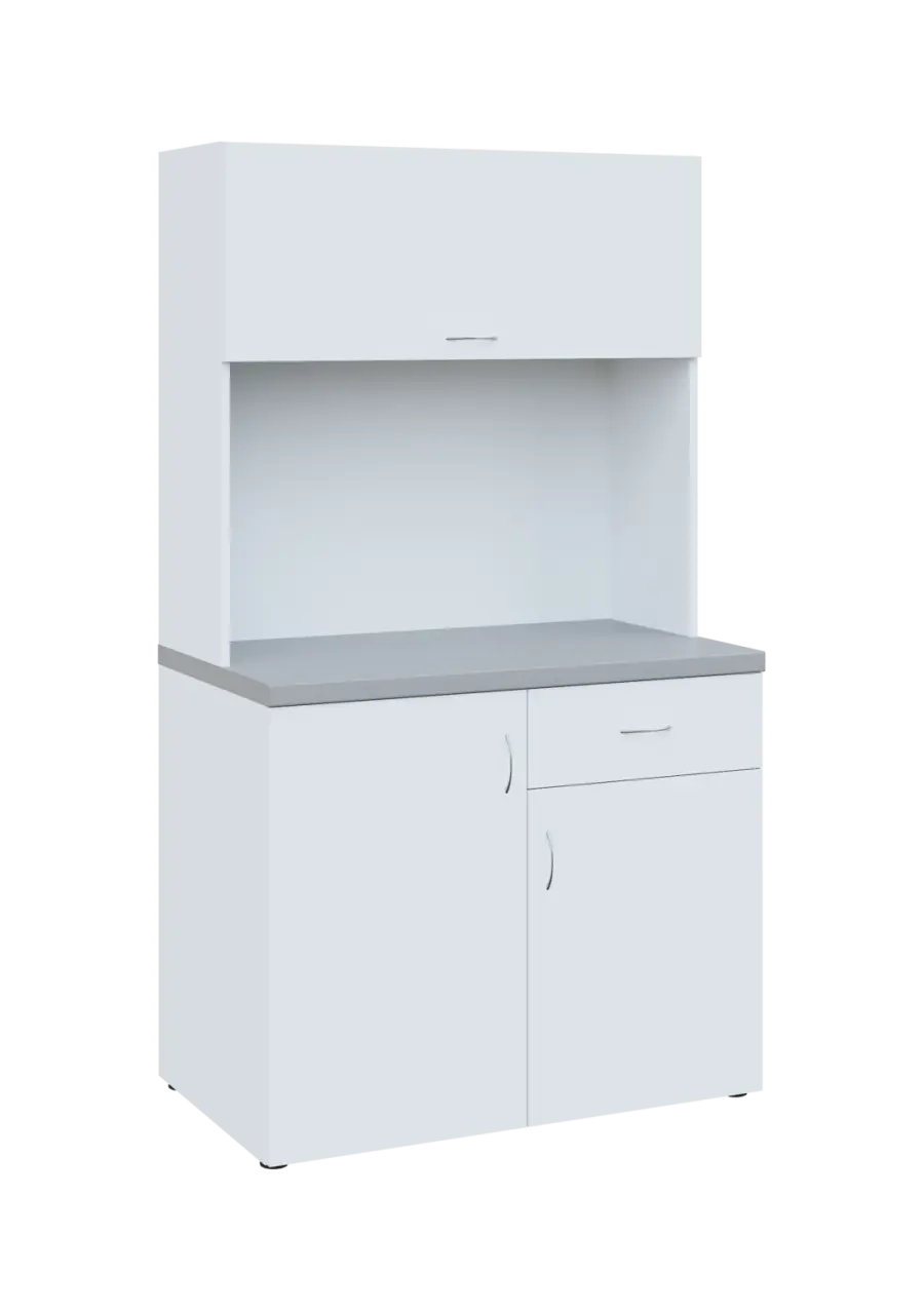 KUCH - SIMPLE 3 kuchyňka s výklopem (lednice), 1800x1000x6000 mm, bílá